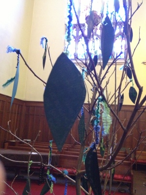 Lenten Healing TreeEach leaf represents a hope for healing.